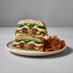 Grilled Veggie Sandwich with Zapp's Potato Chips [SDO]