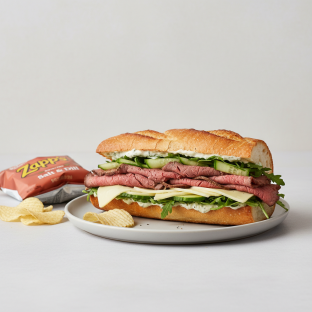 Roast Beef and Havarti Sandwich with Zapp's Potato Chips [SDO]
