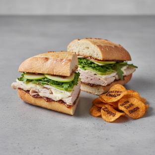 Turkey and Brie Sandwich with Zapp's Potato Chips [SDO]