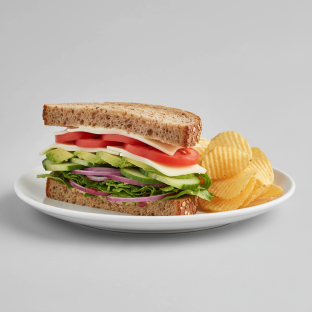 Veggie Sandwich with Zapp's Potato Chips [SDO]
