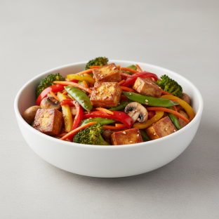 Spicy Tofu Teriyaki Power Bowl (Veggies Only)