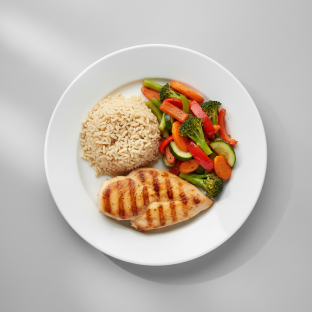 AFB Chicken breast with Vegetables and brown rice
