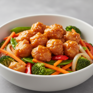Orange Chicken Power Bowl (Veggies Only)