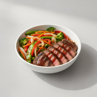 Steak Teriyaki Power Bowl (Veggies Only)