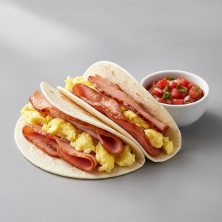 Honey Ham Taco on Flour Tortillas Honey Ham Taco on Flour Tortillas