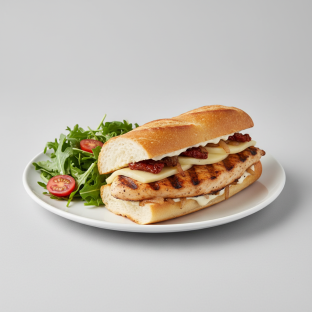 Chicken Sandwich with Salad