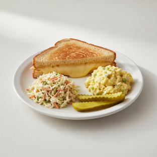 Grilled Cheese with American Cheese on White Bread