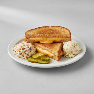 Grilled Cheese with American Cheese on Sourdough Bread