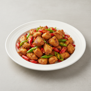 Chicken with Red and Green Pepper Chicken with Red and Green Pepper