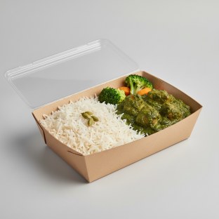 Halal Lamb Saag Boxed Meal Halal Lamb Saag Boxed Meal