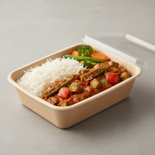 JAIN [18oz] - Okra Masala Boxed Meal
