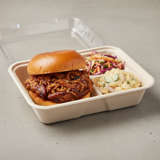 Korean BBQ Pulled Pork Sandwich Lunch Box Korean BBQ Pulled Pork Sandwich Lunch Box