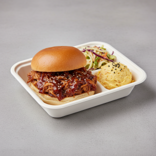 Gluten Free Korean BBQ Pulled Pork Sandwich Lunch Box Gluten Free Korean BBQ Pulled Pork Sandwich Lunch Box