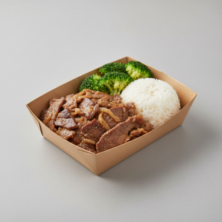 Ribeye Beef Bulgogi Boxed Lunch with White Rice Ribeye Beef Bulgogi Boxed Lunch with White Rice