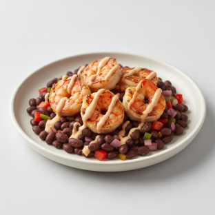 Black Bean & Grilled Shrimp