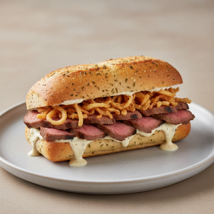 Grilled Flank Steak Grinder