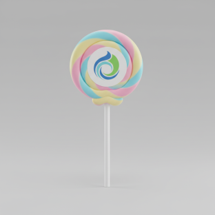 Sticker Logo - Swirl Logo Lollipops (1.5")