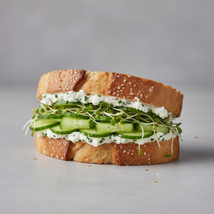 Cucumber Cream Cheese Sandwich
