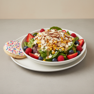 Farmers Salad With Sprinkle Sugar Cookie