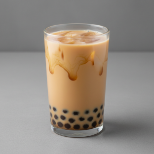 Honey Milk Tea with Whole Milk (Half Sweetness) Honey Milk Tea with Whole Milk (Half Sweetness)