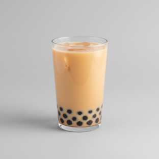 Mango Milk Tea with Almond Milk (Half Sweetness) Mango Milk Tea with Almond Milk (Half Sweetness)