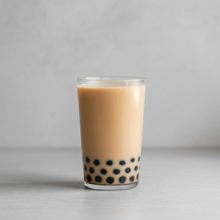 House Boba Milk Tea with Almond Milk (Quarter Sweetness) House Boba Milk Tea with Almond Milk (Quarter Sweetness)