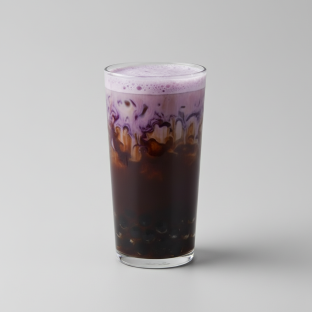 Yam Milk Tea [25% Sweet]