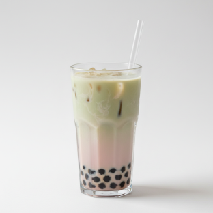 Peppermint Almond Milk Tea [50% Sweet]