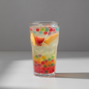 Jasmine Green Lady Bug with Rainbow Jelly [25% Sweet]