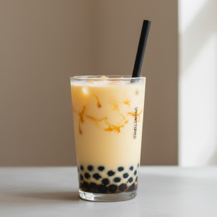 Mango Yakult with Boba [Unsweetened]