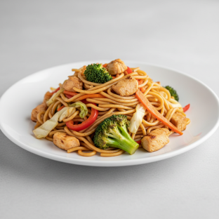 Yakisoba With Chicken and Veggies
