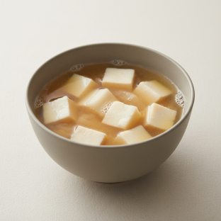 Mochi & Tofu Miso Soup