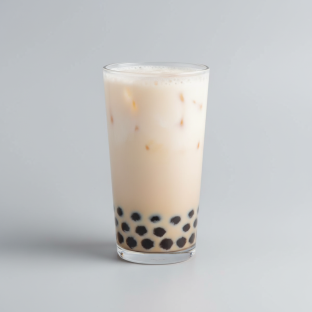 White Rabbit Milk Tea (half Sweet) With Boba