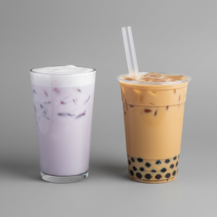 Blueberry Yakult (half Sweet)