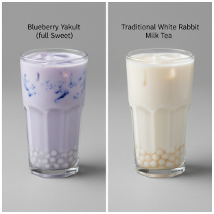 Blueberry Yakult (full Sweet)