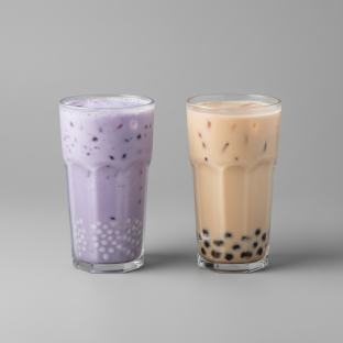 Blueberry Yakult (no Sweet) With Sago