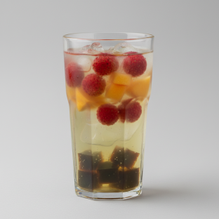 Jasmine Green Lady Bug with Grass Jelly [Unsweetened]