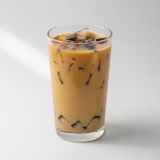 Oolong Milk Tea with Grass Jelly [25% Sweet]