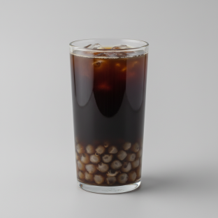 Bubble Milk Tea with Sago [Unsweetened]