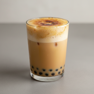 50% Sweetness Creme Brulee Milk Tea [16 oz]