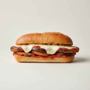 Eggplant Parmigiana Sandwich