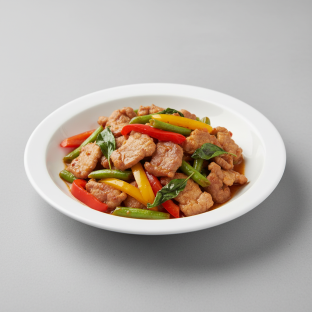 Saute Pliking with Pork