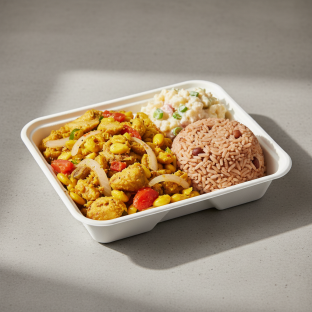 Ackee & Saltfish with Rice Boxed Meal