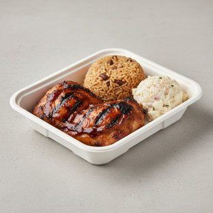 Fire Pit Barbequed Chicken with Rice Boxed Meal