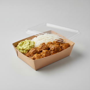 Authentic Curried Mutton with Rice Boxed Meal