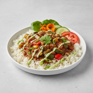 Veggie Gravy Rice Veggie Gravy Rice