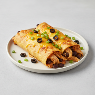 Shredded Chicken Enchiladas