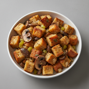 Brown Butter Mushroom Stuffing