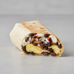 Gluten Free Black Bean Breakfast Burrito
