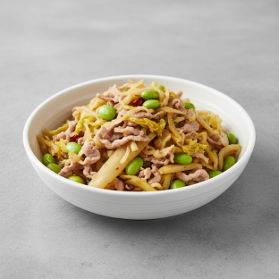 Shanghai Sauerkraut Pork and Edamame 酸菜肉丝毛豆